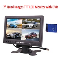 7 Inch Quad Images Monitor with DVR