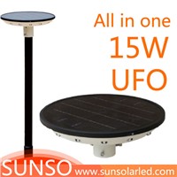 15W Integrated solar powered LED yard, security, security, Prairie light with motion sensor function