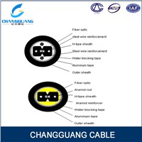 Bow-type drop cable for duct GJXFHA fiber optic cable from China factory Changguang Communication