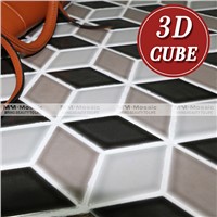 Ceramic cube 3d flooring mosaic tile