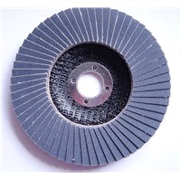 Abrasive silicon carbide flap disc with fiberglass backing plates