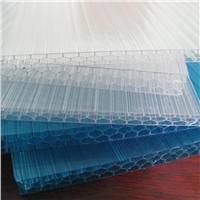 light weight polycarbonate honeycomb panels used for greenhouse/awning/ skylight covers