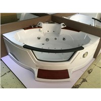 European ABS sex corner Acrylic whirlpool massage bathtub