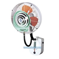 Deeri Wall mounted misting fan with rain protection and remote control