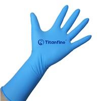 Titanfine 9'' 4.0g Black Disposable Nitrile  EXAM Gloves Tattoo Beauty special gloves