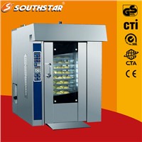 12 trays capacity gas rotary oven for bread baking