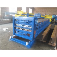 double deck step tile roll forming machine