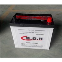 NS60  12V45ah   dry  charged  car battery