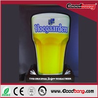 High Quality waterproof outdoor advertising acrylic beer sign