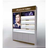 Elegant high quality floor standing cosmetics display stand