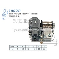 Yunsheng Square Music Metal Box with On-off Rotary Switch(3YB2007)