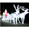 L:6m W: 1.5m led santa claus with deer carriage outdoor decoration lights