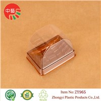 blister clear plastic cake box with round lid