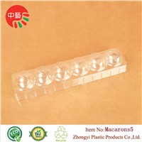 clear dispoable blister macaron display tray