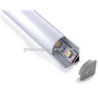 V Shape LED Aluminum Profile/ LED Linear Strip Bar Light With Opal/Clear Cover