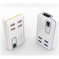 4 USB Traval Charger for mobile devies, charger adapter
