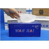 Shipping Forwarding Gift|Tissue Container|Unique Business Souvenir|Container Model|WANHAI