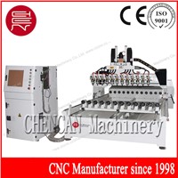 12 Spindles 4 Axis CNC Router