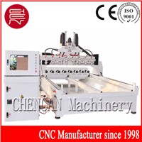 4 Axis Rotary CNC Router with 8 Spindles