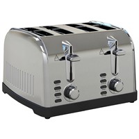 4 Slice Stainless Steel Toaster