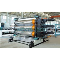Wide floor sheet and waterproof sheet production line