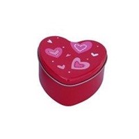 Heart shape gift package chocolate tin