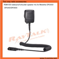 Two way radio optional amplified heavy duty remote speaker microphone for all talkie wlakie radios