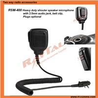 Waterproof heavy duty remote speaker microphone professional