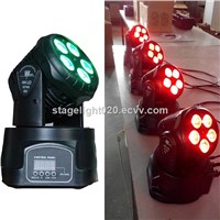 newly 5X15W RGBAW UV 6 colors color changing LED christmas lights mini moving head