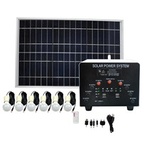 60W Solar Panel 24AH AGM Battery DC Solar Energy Systems With MP3&amp;amp;Radio FS-S204