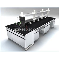 High quality pedestal &amp;amp; hanging wood &amp;amp; steel lab furniture and fitting, lab workbench