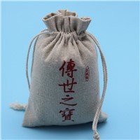 wholesale jute burlap drawstring bag for coffee packing