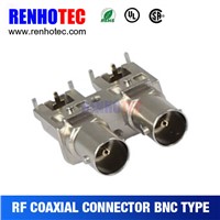 RIGHT ANGLE BNC FEMALE CONNECTOR FOR PCB MOUNT
