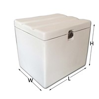 88L White Color Scooter FRP Food Delivery Box