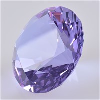 Purple Crystal Diamond Paperweight Table Decoration Gifts