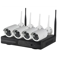 WiFi ip camera with NVR Kit,720P Wifi ip camera+4ch 2.4G wireless NVR.with or w/o network workable