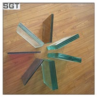 4.38mm-38.38mm Clear/ Colored/ Tempered PVB/ EVA Laminated Glass with CE, Csi, SGS