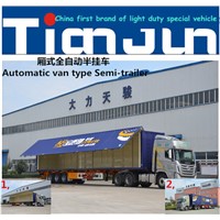 CIMC quality TIANJUN van type vehicle,station transport wagon