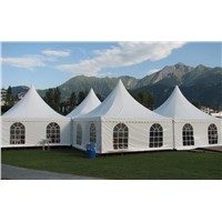 Fire resistant 5m*5m luxury high quality square pagoda tent wholesale