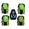 Unique Wireless LED Turn Signal Backpack Light Cycling Bag Bike Backpack with LED