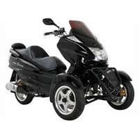 MC-C70 150cc Trike Scooter with Automatic Transmission, Windshield!Electric and Kick Start