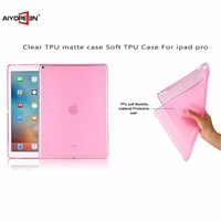 Factory Clear tpu Transparent matte Colorful case Slim Shell 12.9 inch Case for ipad pro