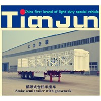 China ISO fence trailer/grid semi trailer /stake semi trailer for wholesale