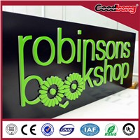 black acrylic base embossing poster molding acrylic letter signs