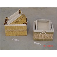 straw baskets