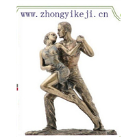 2015 chinese factory custom made handmade carved hot new products resin figures of ballet dancers