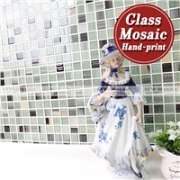 MM Mosaic 25x25mm hand-print glass mosaic tiles for sale