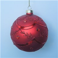 Christmas Day Glass Ball Decorative Hand Painting Glass Globes