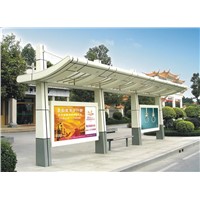 Stainless steel bus shelter for Adv