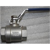 SS316 2-pc ball valve,1/2&amp;quot;FNPT,1000WOG